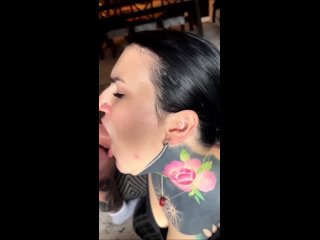 took a dick straight in the throat | deepthroat porn | throat blowjob porn